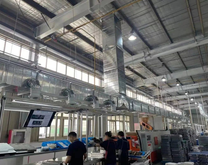 【JBO竞博分享】安徽某铸造厂环保空调安装案例